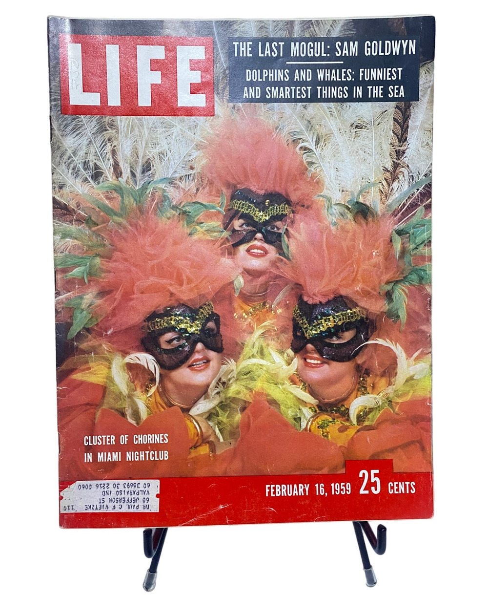 LIFE Magazine February 16 1959 Miami Showgirls Chorus Girls Nightclub Cover